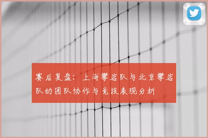 赛后复盘:上海攀岩队与北京攀岩队的团队协作与竞技表现分析